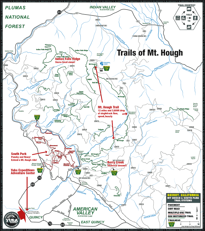 Mt. Hough Map